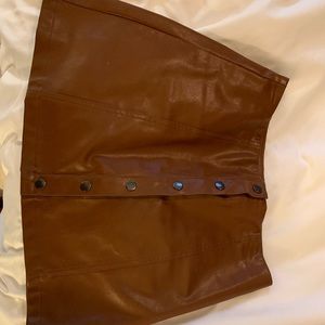 Leather skirt